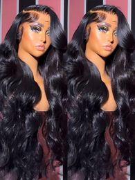 30 Inch Body Wave Lace Front Human Hair Wigs Brazilian Loose Water Wavy 13x6 Human Hair Lace Frontal Wigs For Women