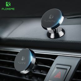 FLOVEME Mini Car Phone Holder Magnetic Air Vent Bracket Stand for iPhone 14 Samsung Huawei Magnet Mount Holder for Phone in Car