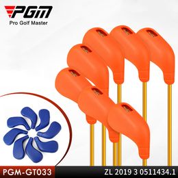 Other Golf Products Pgm Golf Club Iron Head Covers Zachte Tpe Elastische Stabiele Waterdichte Blauw Zwart Oranje Roze Wit Groen 230625