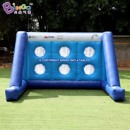 Good Quality 2M Height Advertising Inflatable Soccer Goal Adult Kids Football Toy For Shooting With Air Blower Toys Sports