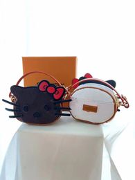 Newest Fashion Womens Coin Purses Designer Color Letter Storage Wallet Pocket Cute Cat Cartoon Ladies Clutch Bag With Chain Can Be Shoulder Bags Totes Charms Pendant