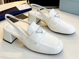 Fashion high heels beautiful designer women's sandals summer leather women's shoes waterproof platform thick heel elegant bridesmaid dress size35-41
