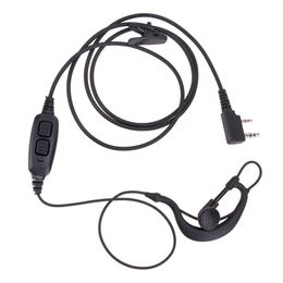 Intercom earphones such as Baofeng UV82/UV8D with dual PTT transmission earbuds earphones K head