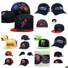 Ball Caps Designer All Team Hats Adjustable Snapbacks Fitted Hat Embroidery Football Basketball Mesh Flex Beanies Flat Hip Hop Dhiyq