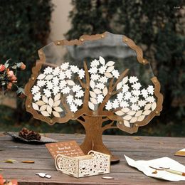 Party Decoration Alternative Wedding Parties Guestbook Guest Book Wooden Reception Guest's Wishes Recorder Gift For Friends Family