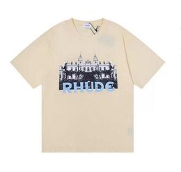 designer t shirt Summer mens t shirt Womens rhude shirt For Men tops Letter polo shirt Embroidery tshirts Clothing Short Sleeved tshirt Large Tees c4