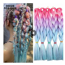 Synthetic Glitter Tinsel Braiding Hair Bulk 24Inch 100G Jumbo Braids Bling Bling Hair Exensions