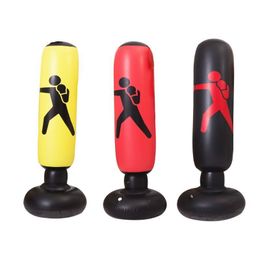 Punching Balls Fitness Inflatable Punching Bag Stress Punch Tower Fight Exercise Speed Stand Power Boxing Target Bag for Children Teens Adult 230621