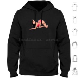 Men's Hoodies Lela Star Naughty And Sexy Milf Big Ass Lingerie Hoodie Cotton Long Sleeve