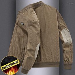 Мужские куртки вельветовые зимние пальто мужская куртка Puffer осень и корейский стиль долгое время на колене согревает