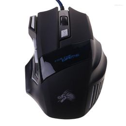 Mice Gaming Mouse 7 Button USB Wired LED Breathing Fire 5500 DPI For Laptop PCMice