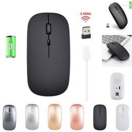 Mice Wireless Bluetooth Mouse 1200dpi 2.4G Optical 6 Buttons Gamer USB Receiver For Computer PC LaptopMice