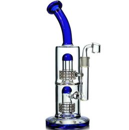 Glass Water Bongs Hookahs Double Matrix Dab Rig Freezable Coil Smoke waterpipes Recycler Oil Rigs Bong