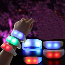 Led Silicone Bracelets Glowing Wristbands For Home Party Music Club Event Without Remote Control