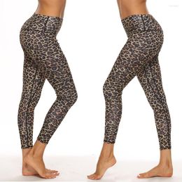 Active Pants Yoga Jeans With Pockets Green Waist High Leopard Casual Pocket Women Print Crazy Mens