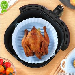 Reusable Silicone Air Fryers Mat Oven Baking Tray Fried Chicken Mat AirFryer Silicone Pot Round Cake Pan Air Fryer Accessories