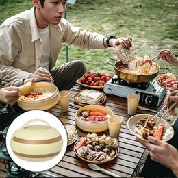 Dinnerware Sets 1 Set Useful Plate Detachable Flatware Reusable Spoon Bowl Chopsticks Camping Kit Eat