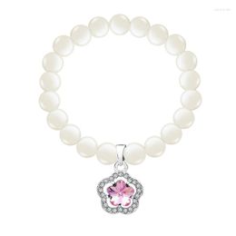 Link Bracelets BN-00187 Crystal Flower Pearl Women Novelties 2023 Trend To Sell Jewellery And Accessories Gift On March 8 Women's Day