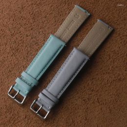 Watch Bands Genuine Calf Skin Leather Watchband Smooth Accessories Colourful Watchstrap Quick Release Pin 14mm 16mm 18mm 20mm Bracelet Deli2