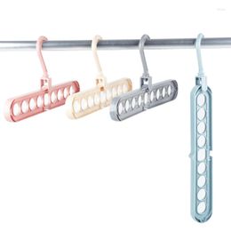 Hangers 9 Holes Clothes Coat Hanger Organiser Multi-port Support Drying Racks Plastic Cabinet Storage Rack For