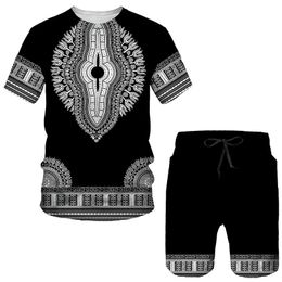 Men's Tracksuits Suit 3D Printed Short Sleeve Shorts Clothing Tshirt Jogging Set Sportswear Training Wear 230625