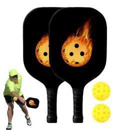 Squash Racquets Honeycomb Pickleball Rackets Set With Ergonomic Grip 2 Balls Anti Slip Sports Racquet Tennis Paddle Racket Set For Men Women 230621