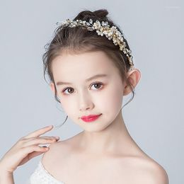 Hair Clips Children's Birthday Tiara Girl Princess Performance Pin Flower Sweet Accessories Bride Bridesmaid Crown Accessori
