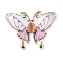 Brooches Korean Fashion Insect Butterfly For Women Metal Enamel Lapel Pins Female Scarf Buckle Badge Colthing Accessories