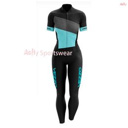 Cycling clothes Sets VEZZ0 Women's Cycling Suit Female Cyclist Macaquito Bike Clothes Short Sleeve Dress Long Pants Professional Full Gel Nail Kit PPHKD230625