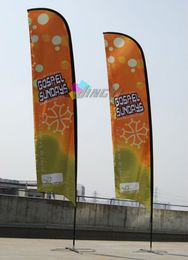 Fast delivery time Flying Beach Flag Banner Promotional Advertising Wind Outdoor Custom Printing Flags