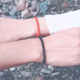 Charm Bracelets Minimalist Red Thread For Men Women Handmade Weave Tibetan Braslet Adjustable Yoga Meditation Jewellery Pulseras Gift