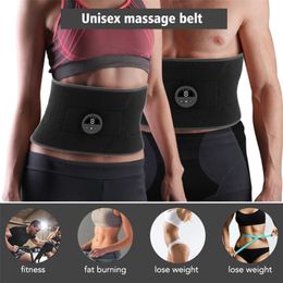 Portable Slim Equipment Electric Slimming Belt 6 Modes Waist Massage EMS Fitness Muscle Stimulator Lose Weight Fitness Vibrating Massager Fat Burning 230621