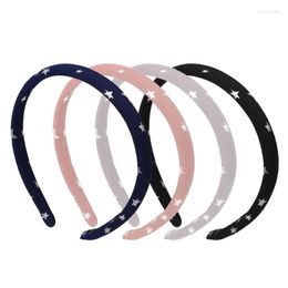 Hair Clips Sweet Style Headband Starry Thin Band Cloth Accessories Headwear Headdress Hoop Material For Woman