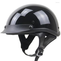 Motorcycle Helmets Professional DOT Chopper Bike Style Helmet Half Face Motorbike