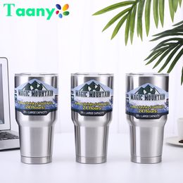 Water Bottles Stainless Steel Vacuum Insulation Cup 30oz Car Ice Tyrant Mug Outdoor Travel With Lid Water Bottle Drink Beer Tea Coffee Mug 230625