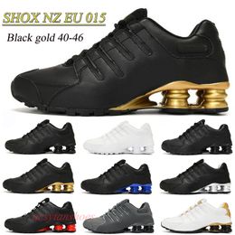 Shox NZ Eu 015 Sports обувь черно -королевская голубая углеродная серая платиновая платиновая золотые кроссовки OUITDOOR Trainers с коробкой