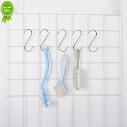 New 20Pcs Stainless Steel S Shaped Hook Multi-function Metal Hanging Hook Clothing Hanger Clasp Holder Kitchen Bathroom Storage Tool