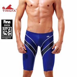 Swim wear Yingfa FINA Approved Chlorine Resistant Racing Mens Swim Jammers Boys Competitive Swimming Trunks Competition Trainning Swimsuit 230621