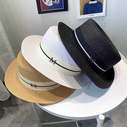 Wide Brim Hats Summer Straw Hat Women Panama Hat 2022 Casual Ladies Flat Brim Beach Hat Girls Sun Hats for Women Chapeu FemininoSun block HKD230625