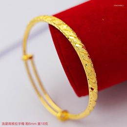 Bangle Gold-Plated Women's Starry Slidable Sand Gold Bracelet Boutique Meteor Shower Copper Women Melv22