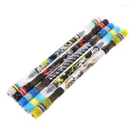 Non Slip Coated Spinning Ballpoint Pen Rolling Finger Rotating Playing Student Drop