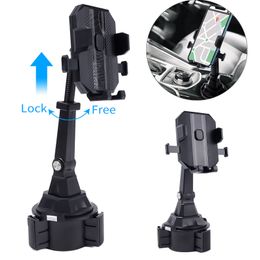 Cup Phone Holder for Car Height Adjustable Cup Holder Phone Mount for iPhone Samsung All Cell Phones Stand for Cars/SUVs/Trucks