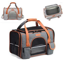 Cat Carriers Breathable Outing Shoulder Bag Pet Carrier For Medium Cats And Small Dogs Portable Foldable Pets Handbag Travel Airline