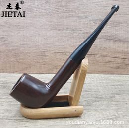 Smoking Pipes Detachable Philtre core, solid wood dry pipe, Personalised men's traditional wooden cigarette set