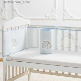 2pcs/set Children Bumper Crib Liner Baby Cot Sets Bed Around Protector Baby Breathable Mesh Crib Liner Infant Cot Bumper L230522