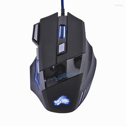 Mice Fashion Classic 5500DPI LED Optical Gamer Mouse USB Wired Gaming 7 Buttons Computer For Laptop Dropship1 Rose22