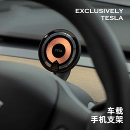 Wireless Charger Magnetic Car Mount Adsorbable Phone For Tesla Model 3 Model Y For iPhone 13 For xiaomi Car Phone Holder Masts