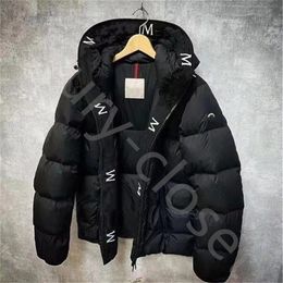 Men's Luxury Down Jacket Designer Women's Hooded Coat Neckline Embroidered Letter Webbed Lapel Winter Jacket High Appearance Level Thickened Warm High-End Coat M-5XL
