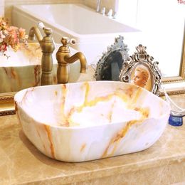 Porcelain bathroom vanities chinese Art Counter Top ceramic decorative art wash basin sinksgood qty Fvqdf