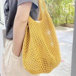 Evening Bags Handmade Crochet Hollowed Out Summer Women's Shoulder Bag Crossbody Lightweight Shopping Simple And Fashionable